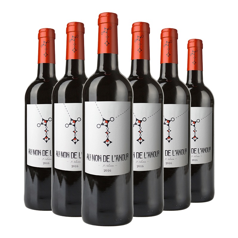 【中文標】法國 馬勒農莊園愛的名義 干紅葡萄酒750ml/支6瓶（嚴寒地區不發貨）（
