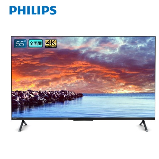 飞利浦(PHILIPS)55PUF7565/T3 50英寸4K臻晰靓芯 超高清全面屏 护眼低蓝光 智能声控液晶电视机