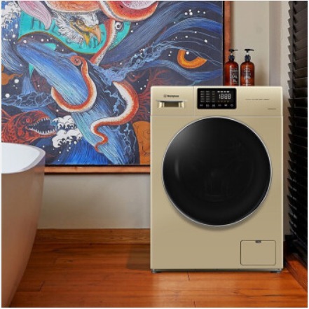 每周秒杀.网红电器.西屋 洗衣机 WW6104GLXB 滚筒10公斤全自动变频家用去渍洗衣机