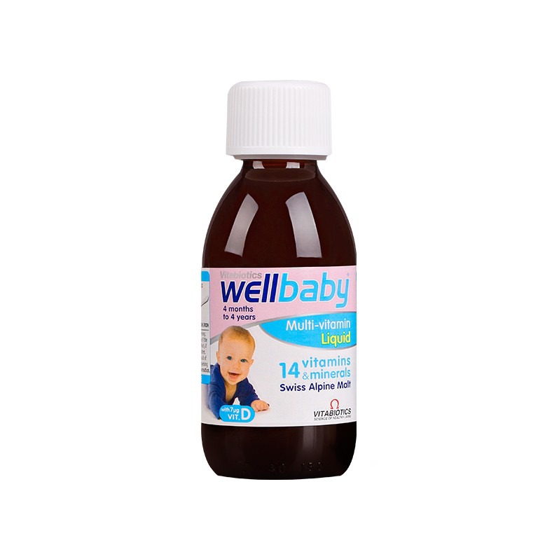 英国wellbaby宝宝14种复合维生素营养液 150ml