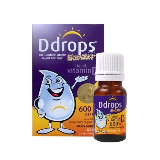 加拿大ddrops维生素D3滴剂600IU/2.8ml*2瓶