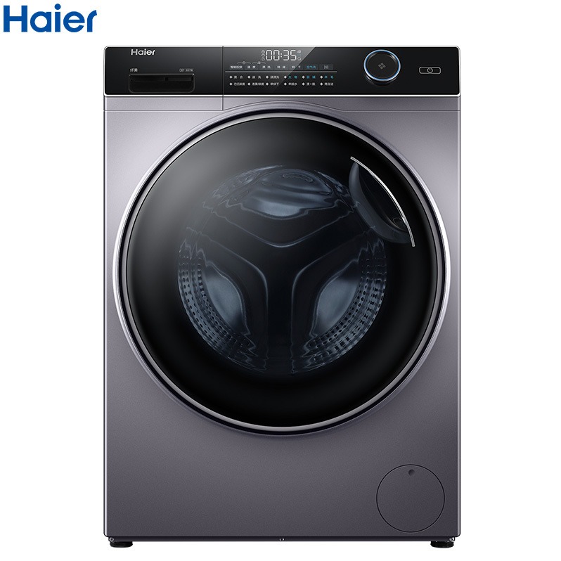 每周秒杀.好易购-海尔(Haier)10公斤 大容量 变频 滚筒洗衣机 洗烘一体机 全自动家用 智能投放 XQG100-HBD14126L