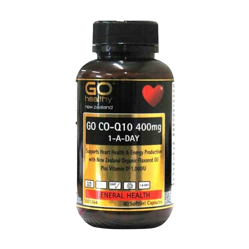 新西兰Go Healthy高之源高含量辅酶CO-Q10保护血管400mg60粒