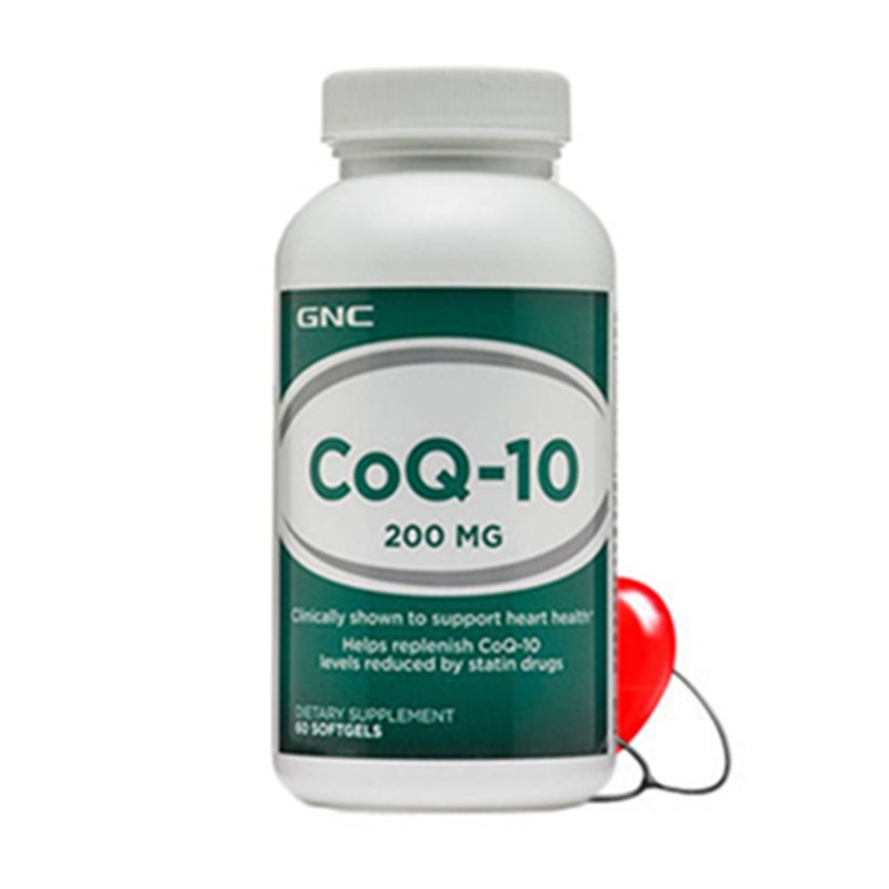 GNC辅酶q10软胶囊心脑血管200mg/60粒 绿色