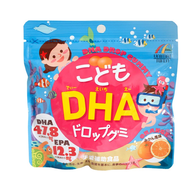 日本unimat儿童DHA鱼油软糖90粒/袋