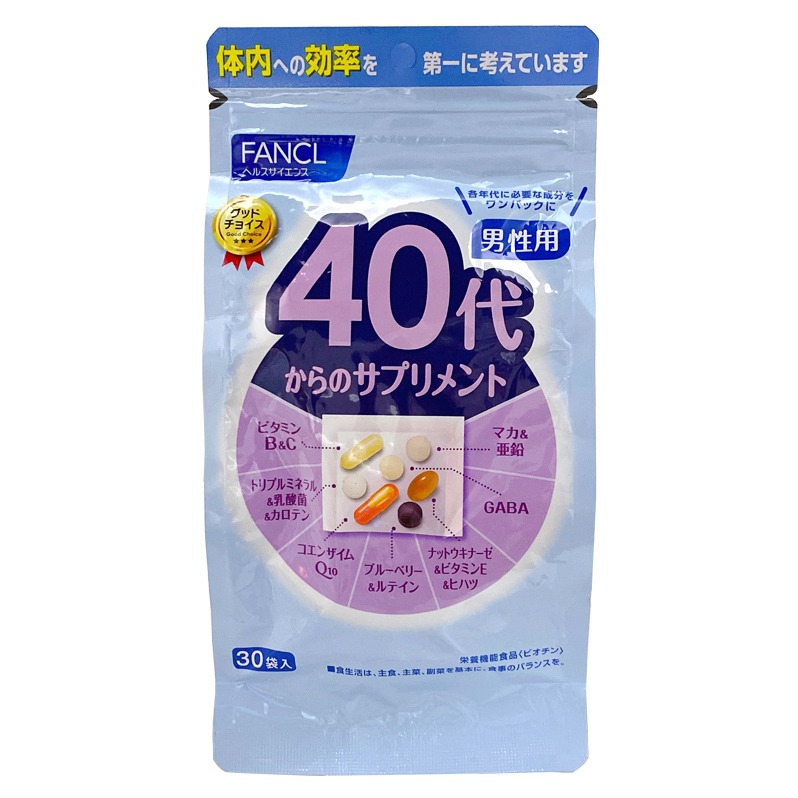 日本FANCL40岁+男性综合维生素30包/袋