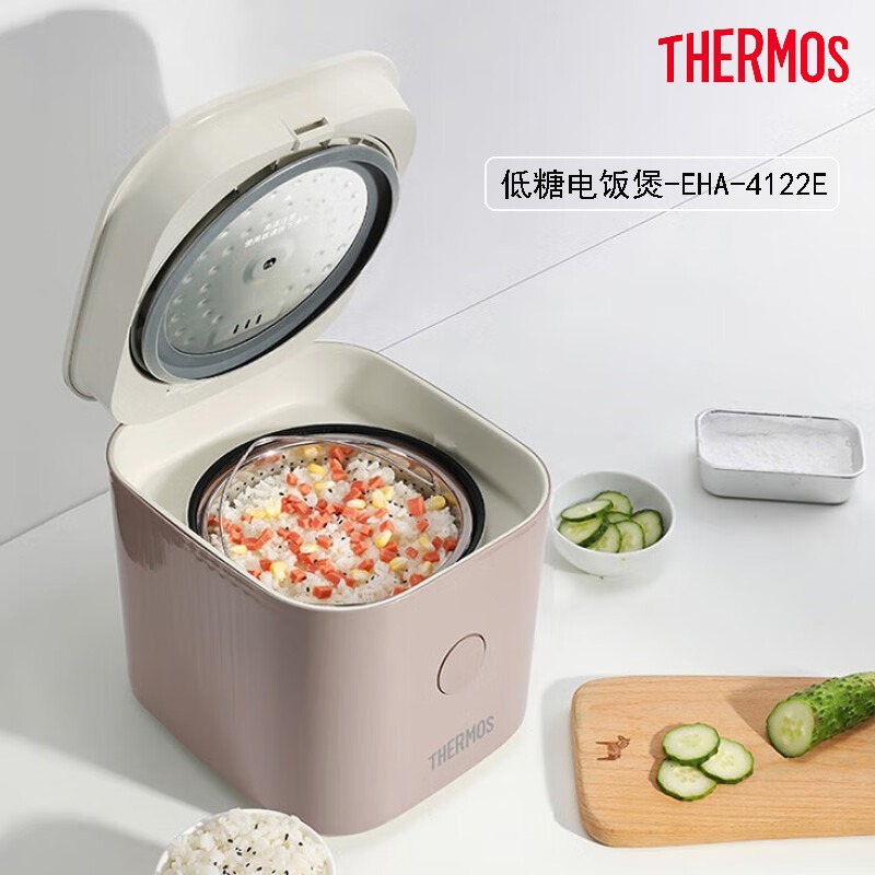 每周秒杀.膳魔师（THERMOS）低糖电饭煲白色2L 400W功率 EHA-4122E