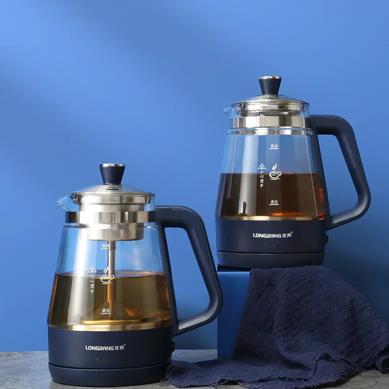 龙邦（LONGBANG）系列煮茶器黑茶蒸汽喷淋玻璃养生壶白茶电热水壶电煮茶壶全自动泡茶1L-1.3L HG-998A