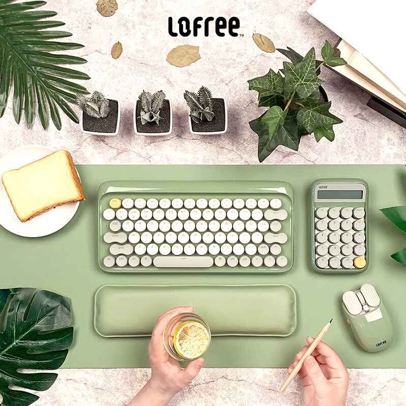 每周秒杀.洛斐 LOFREE骑士套装-5件套键盘+鼠标+计算器+桌垫+手托