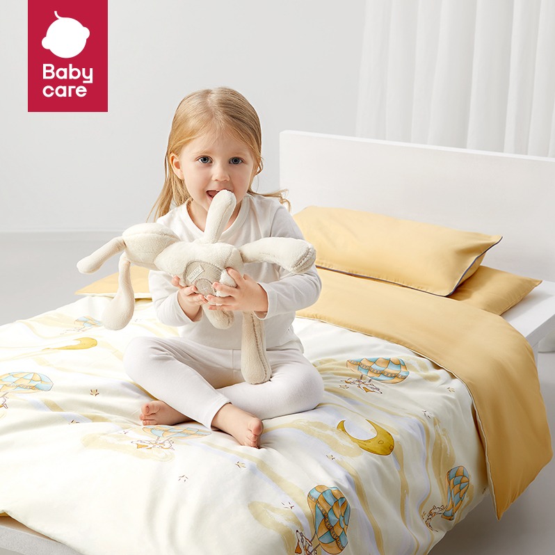 babycare幼儿园午睡儿童宝宝床上用品纯棉三件套（安贝拉月海）