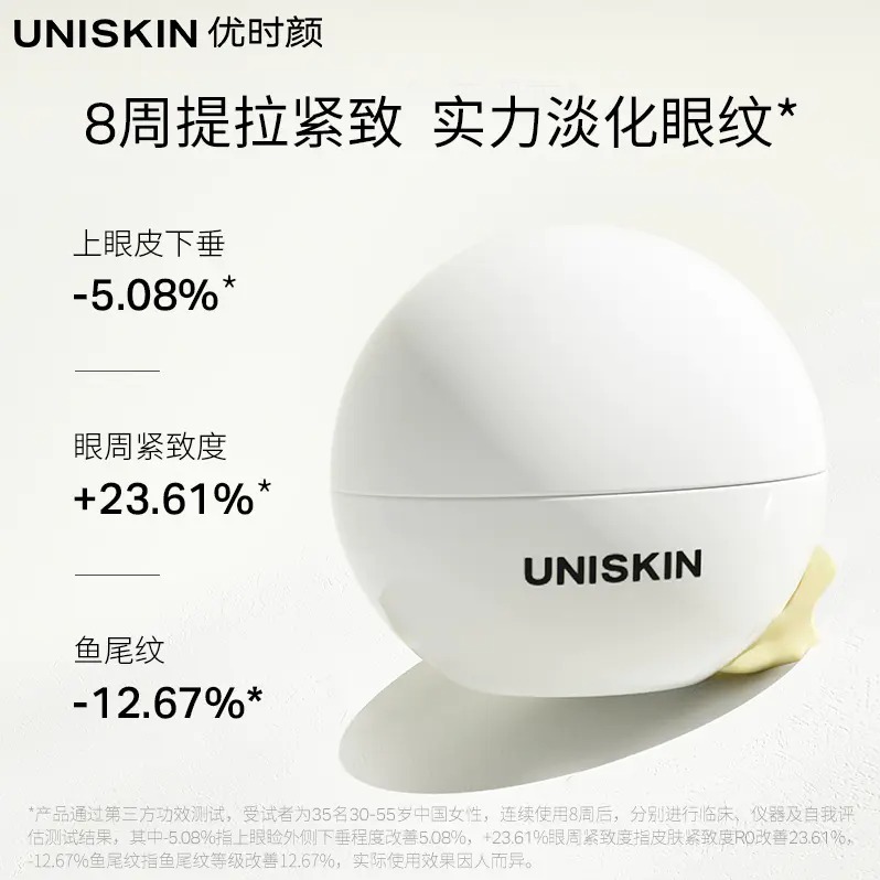 每周秒杀.UNISKIN优时颜 第2代微笑眼霜 18g