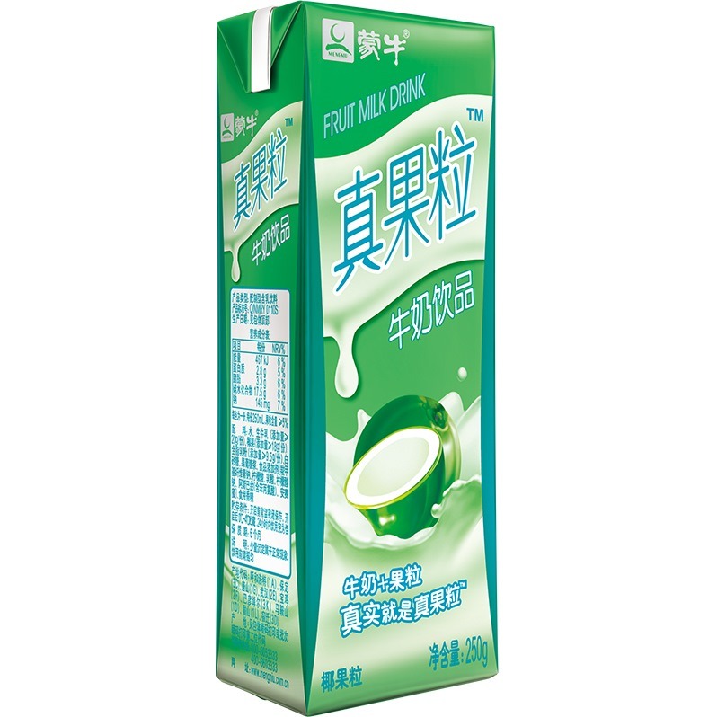 【蒙牛】牛奶  真果粒椰果味  12瓶
