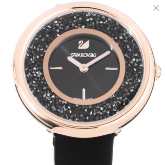 swarovski 施华洛世奇 黑色水晶crystalline pure 女士手表 5275043