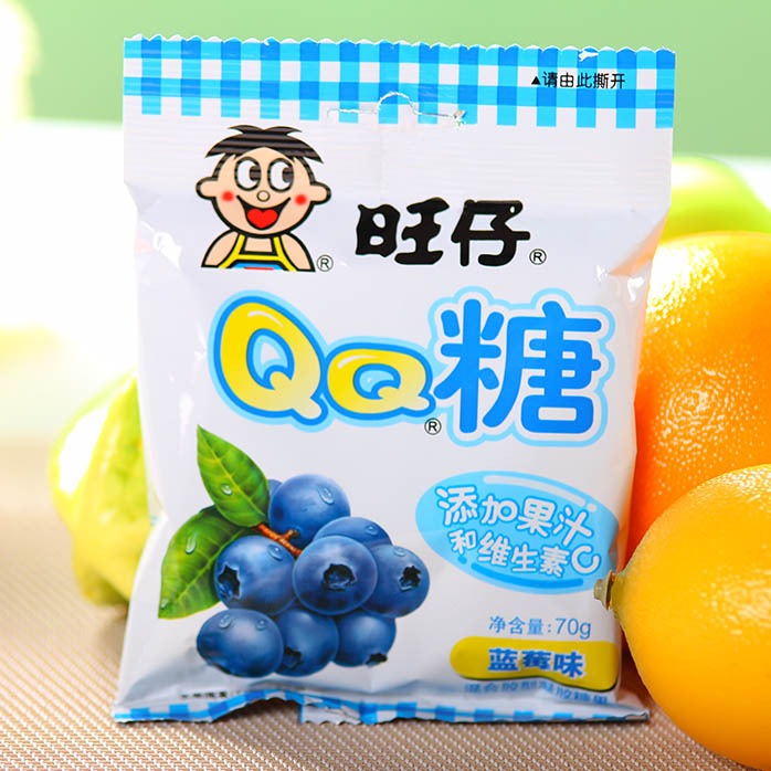 【旺仔】蓝莓味qq糖70g
