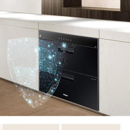 智慧生活·海尔消毒柜zqd90f-h601 90升嵌入式光波巴氏消毒柜(全国