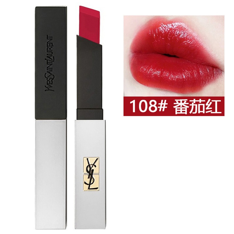 品牌日专·全球购·【圣罗兰】ysl「细管」哑光纯口红 小银条108#唇膏