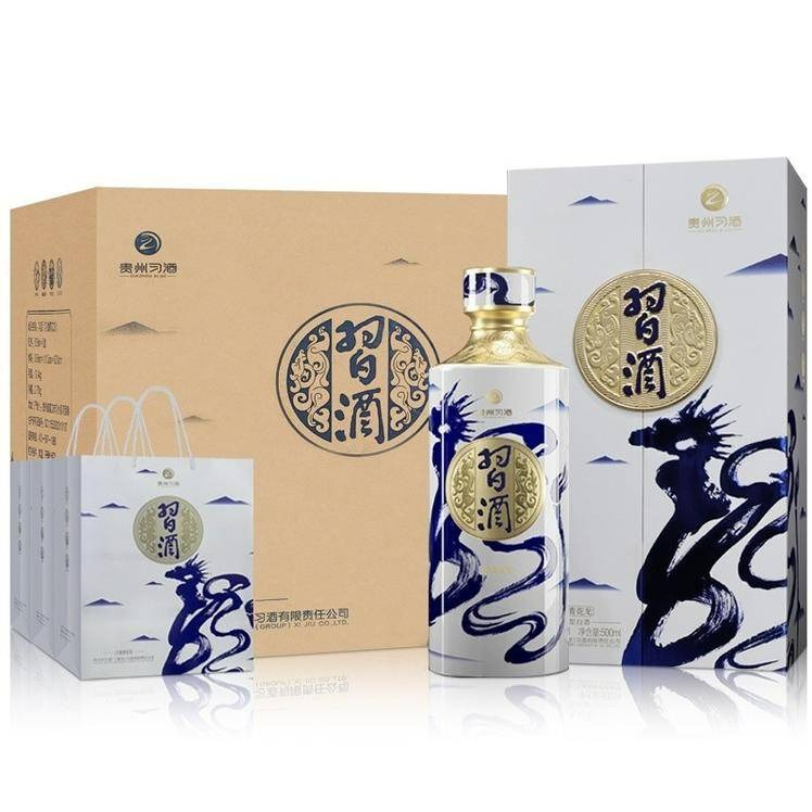 9月内购.贵州习酒·青花龙 酱香型白酒53度500ml*6瓶