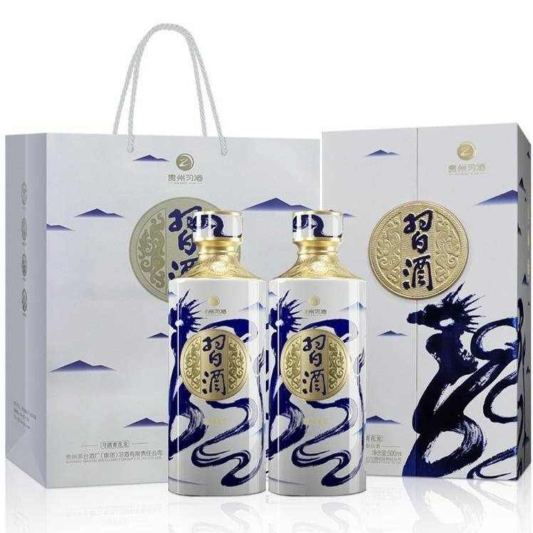 9月内购.贵州习酒·青花龙 酱香型白酒53度500ml*2瓶