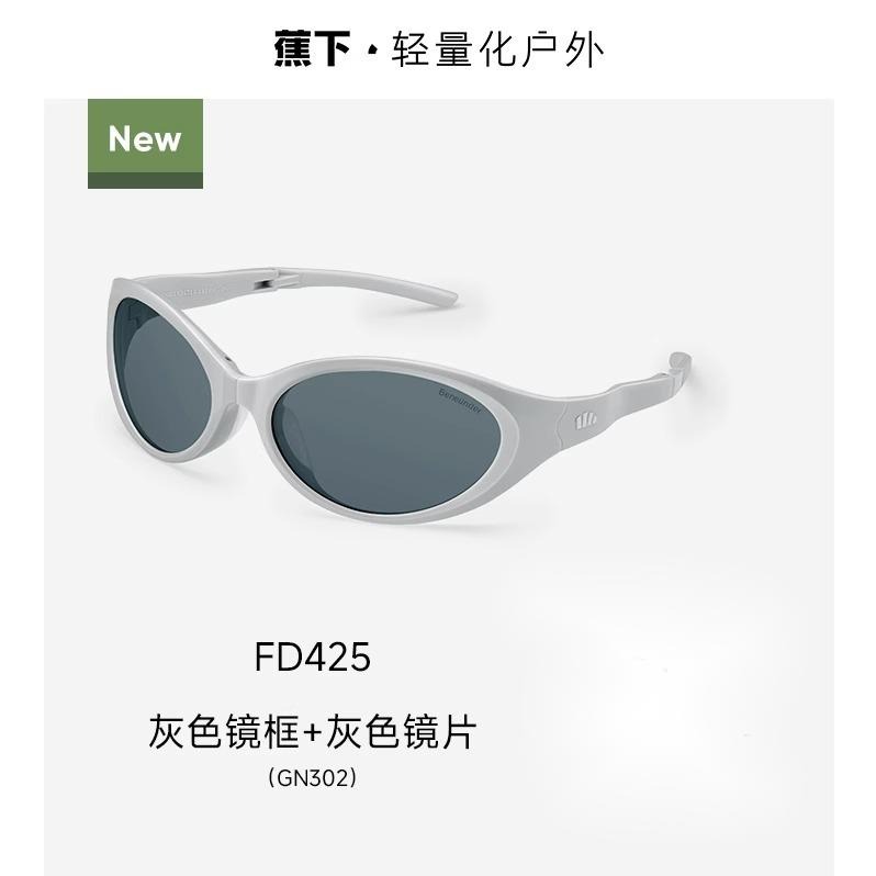 25SS-蕉下发箍折叠墨镜FD425   GN302+灰色镜框+灰色镜片