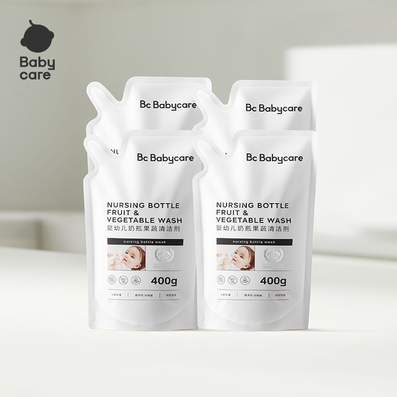 babycare婴幼儿奶瓶果蔬清洗剂400g/袋*4