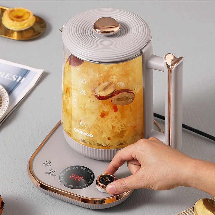 每周秒杀.大宇 DAEWOO养生壶烧水壶DYYS-80018 淡雅灰