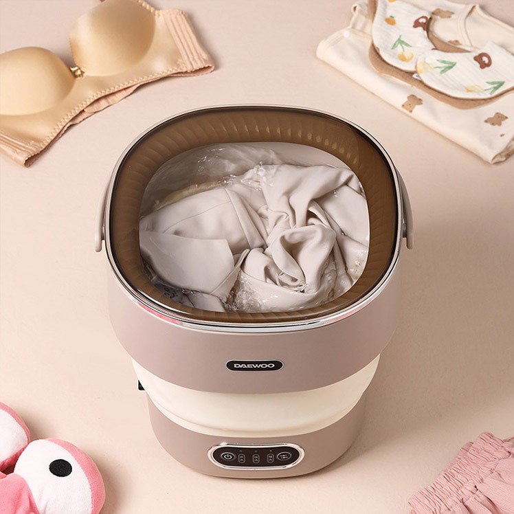 每周秒杀.大宇 DAEWOO折叠迷你洗衣机DYXY-ZD13木兰棕