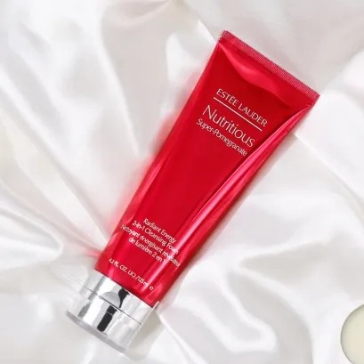 每周秒杀.【香港直邮】雅诗兰黛鲜活亮采二合一红石榴洁面乳洗面奶125ml 深层清洁 新旧版随机发货