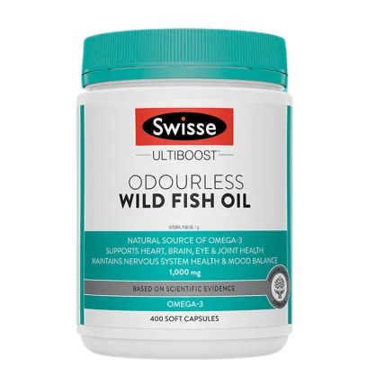 12月内购.【香港直邮】澳洲Swisse 深海鱼油软胶囊 防三高 400粒1000mg 无腥味  合生元版