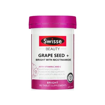 澳洲Swisse葡萄籽＋烟酰胺片180片 香港直邮