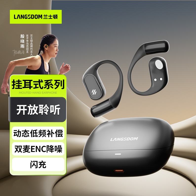 每周秒杀.兰士顿挂耳式耳机TE09黑色，米色（下单备注颜色）