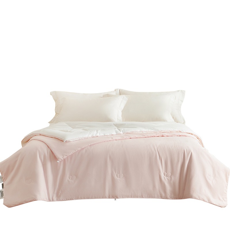 每周秒杀.金丝莉全棉蚕丝澳毛子母被200*230cm JB-1521