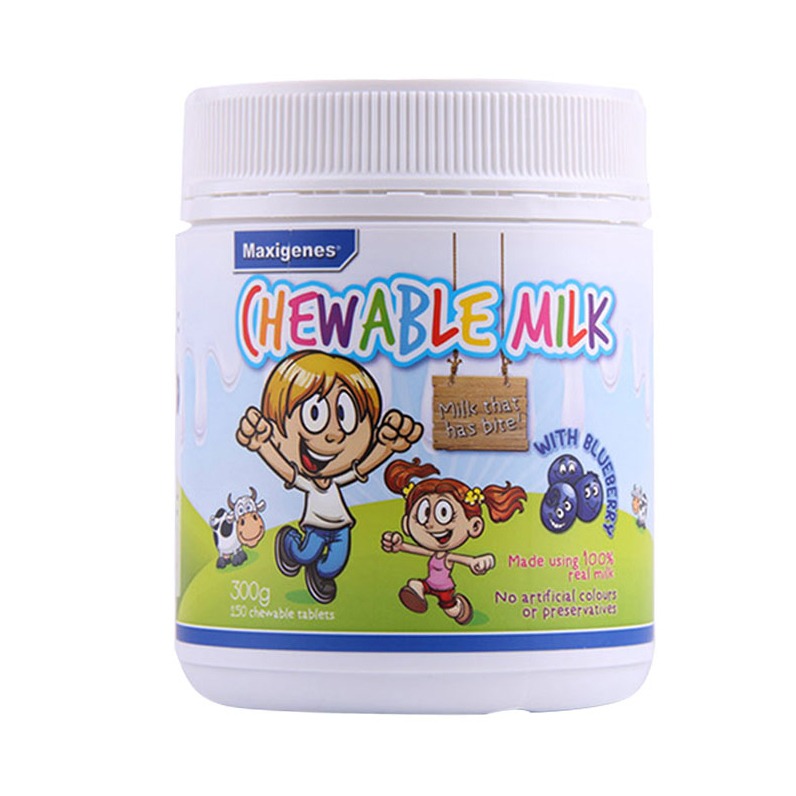 每周秒杀.美可卓Maxigenes蓝莓味护眼咀嚼奶片 150粒