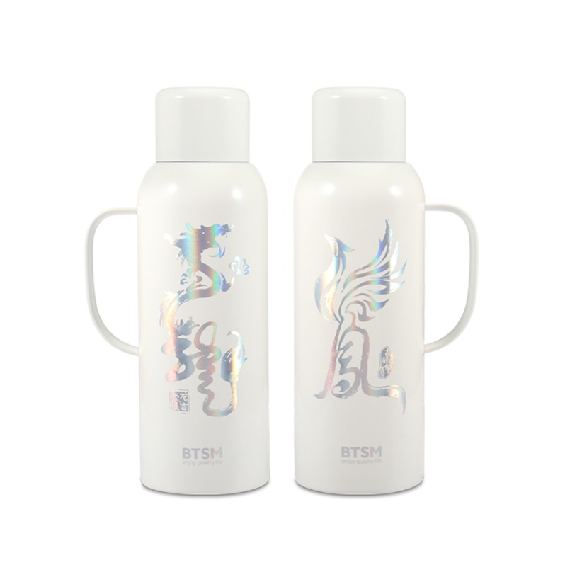 BTSM龙凤呈祥焖茶壶对壶(白色）BTCH-820L  820ml