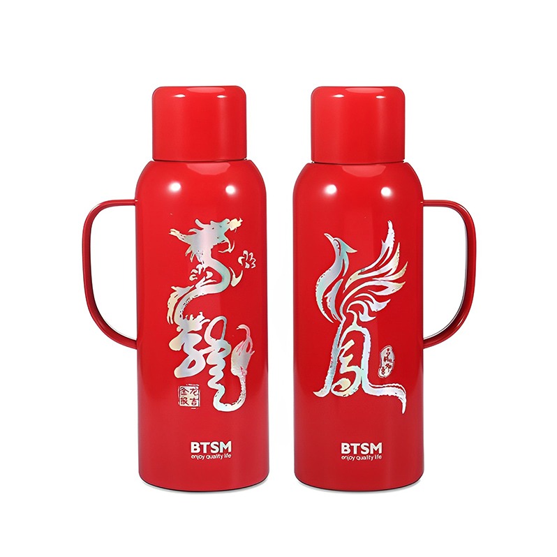 BTSM龙凤呈祥焖茶壶对壶(红色）BTCH-820L  820ml