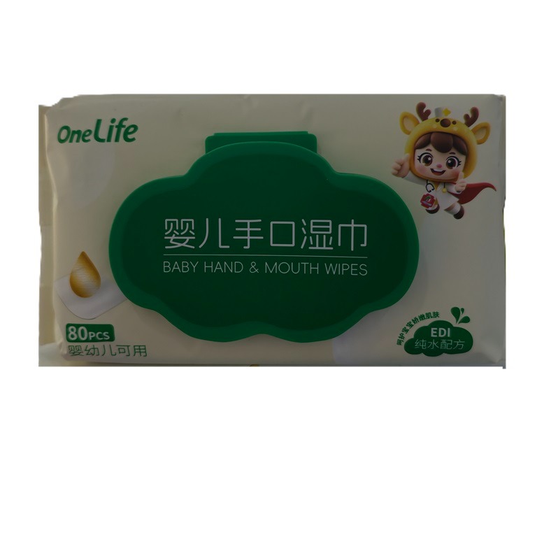 每周秒杀.OneLife牌婴儿手口湿巾80片