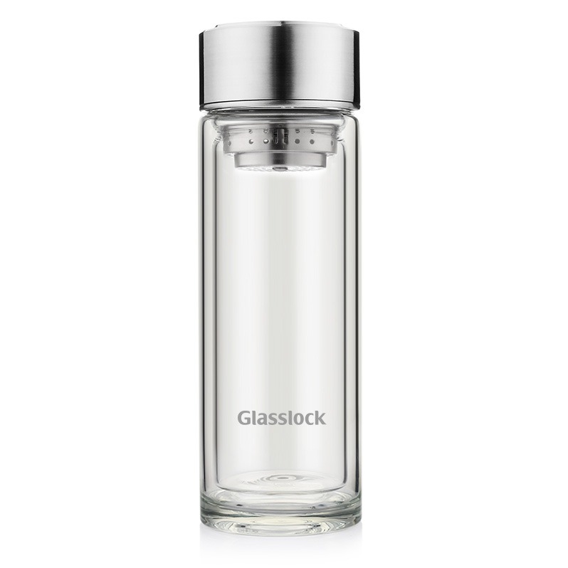 双11百货.Glasslock玻璃杯320ml-银BLYN_BG-0008