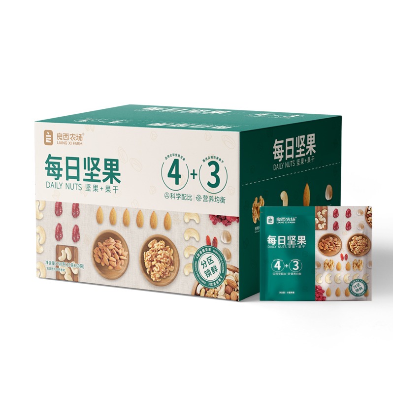 每周秒杀.良西农场每日坚果礼盒750g偏远地区（含海南、新疆、西藏、内蒙古、甘肃、青海、宁夏）不发货
