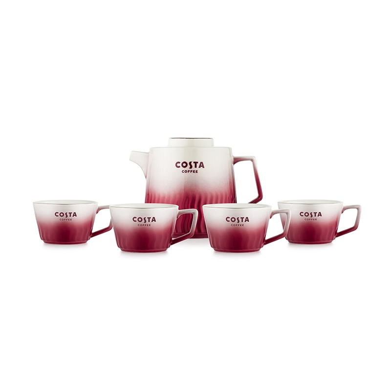 咖世家COSTA陶瓷花茶套装CO-H001（壶*1；杯*4）（含海南、新疆、西藏、内蒙古、甘肃、青海、宁夏）不发货