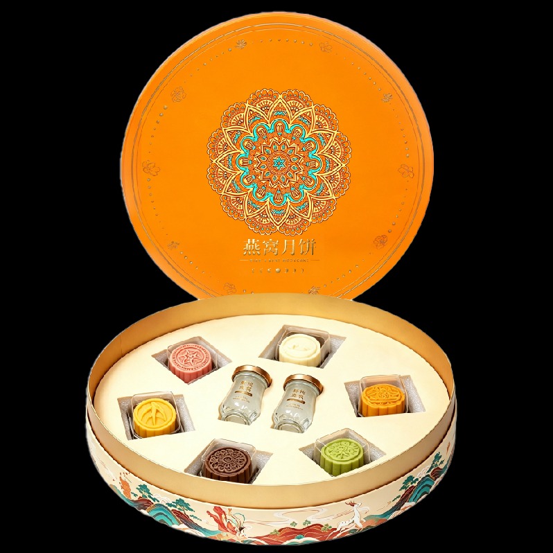 每周秒杀.国济堂中秋送礼花好月圆燕窝月饼礼盒460g（燕窝月饼60g×6粒＋鲜炖燕窝50g×2瓶）偏远地区（含海南、新疆、西藏、内蒙古、甘肃、青海、宁夏）不发货