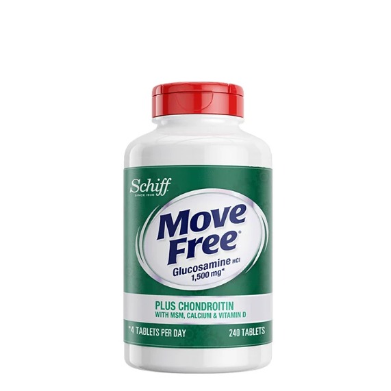 MoveFree益节高钙氨糖软骨素中老年补钙护关节维骨力钙片240片